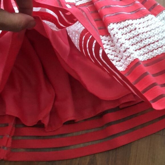 NWT Emma & Elsa Raspberry and cream full skirt size 10/12 - Picture 3 of 6